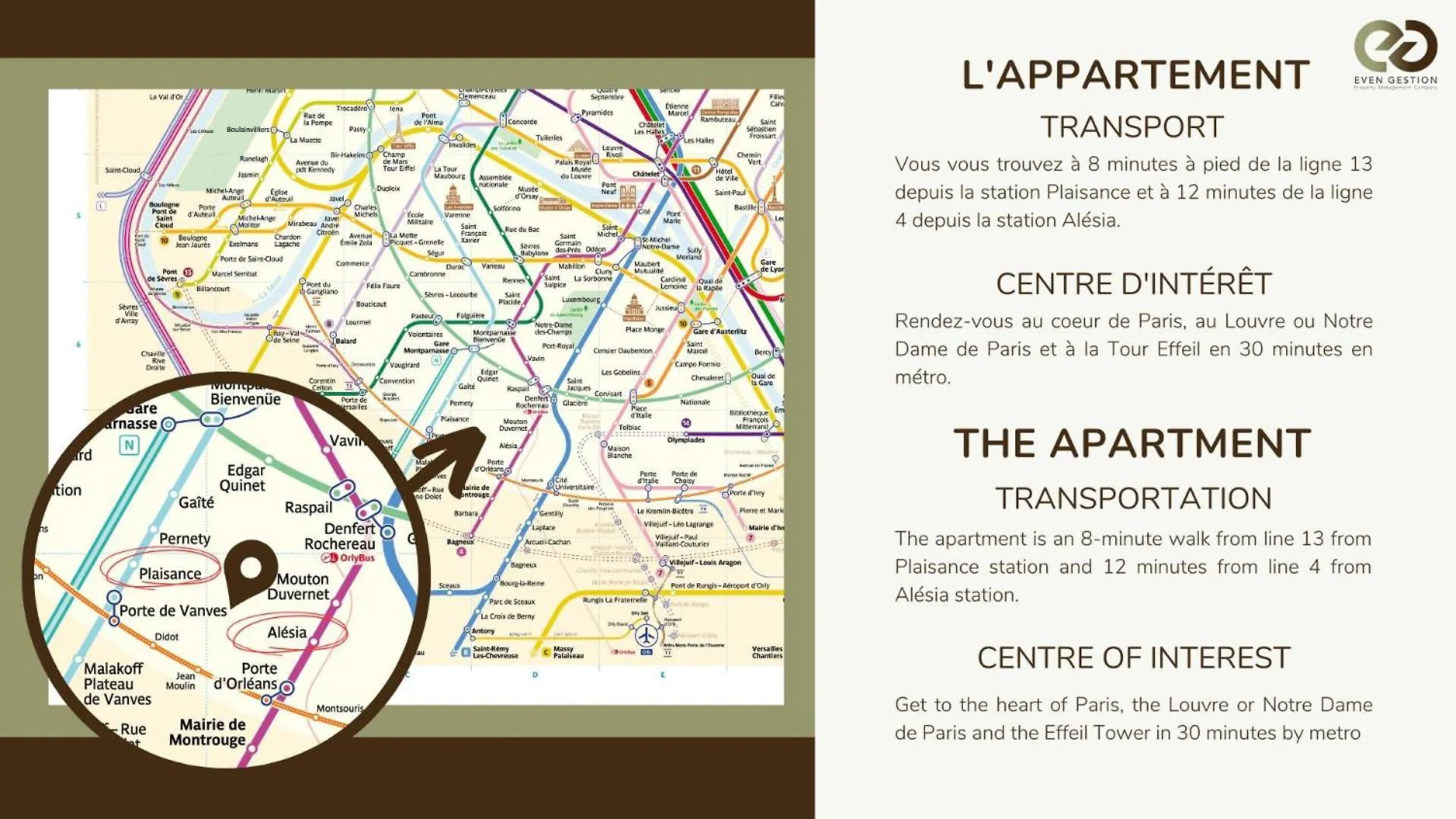 Apartment 1 Bedroom # Paris 14 # Alesia